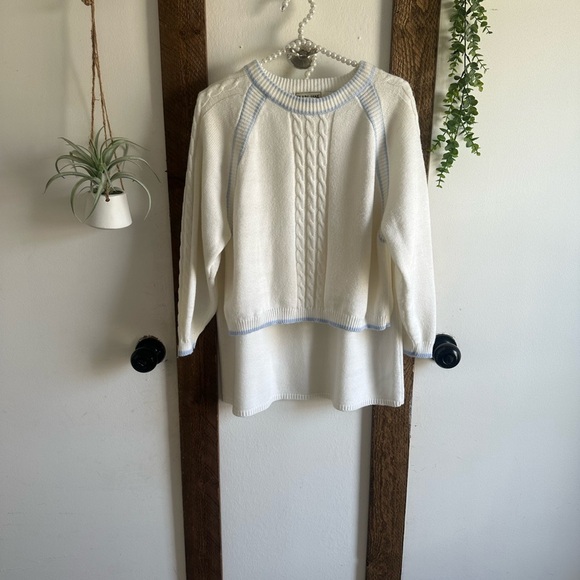 Sweet Baby Jane White and Blue Skirt Set - Picture 12 of 16